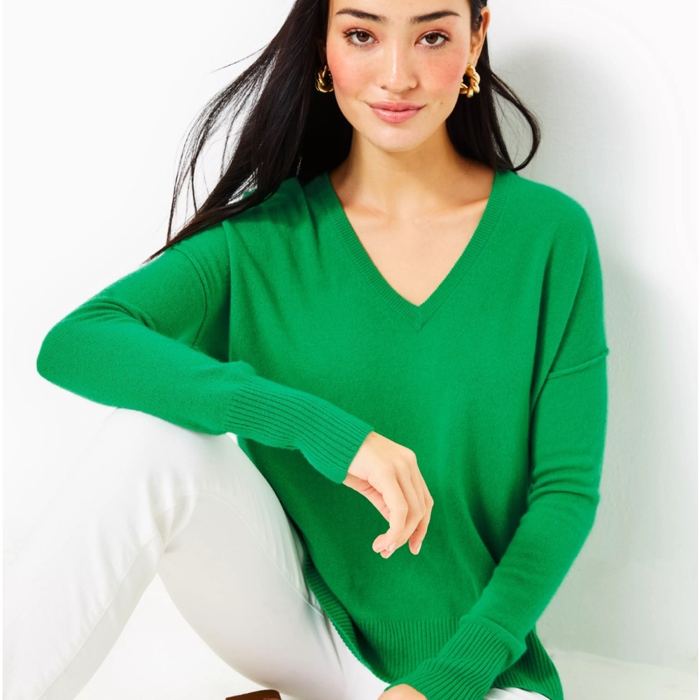 NWT Lilly Pulitzer 100% Cashmere Bedford Sweater